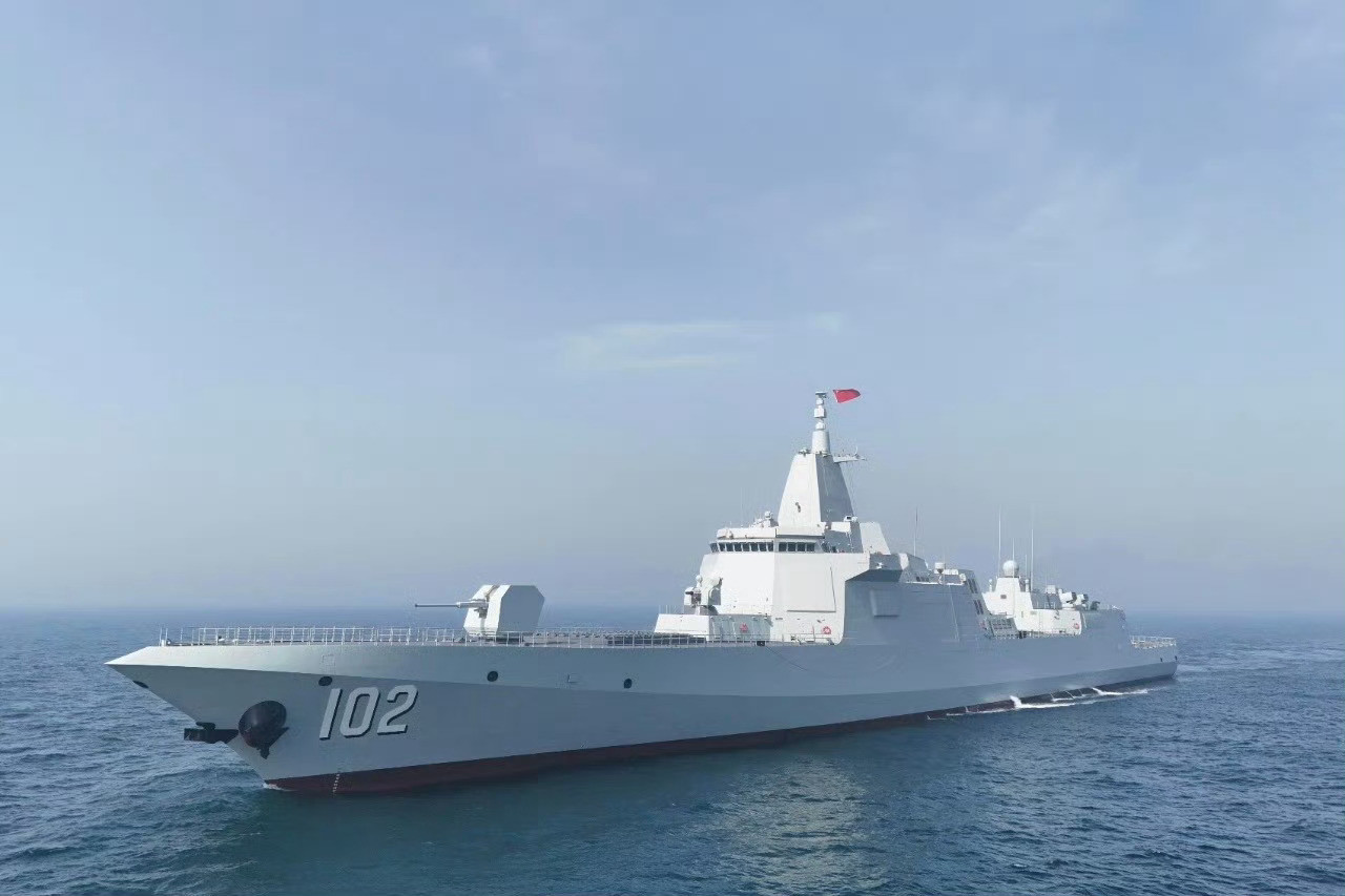 055万吨大驱x10，101南昌舰，102拉萨舰，103鞍山舰，104无