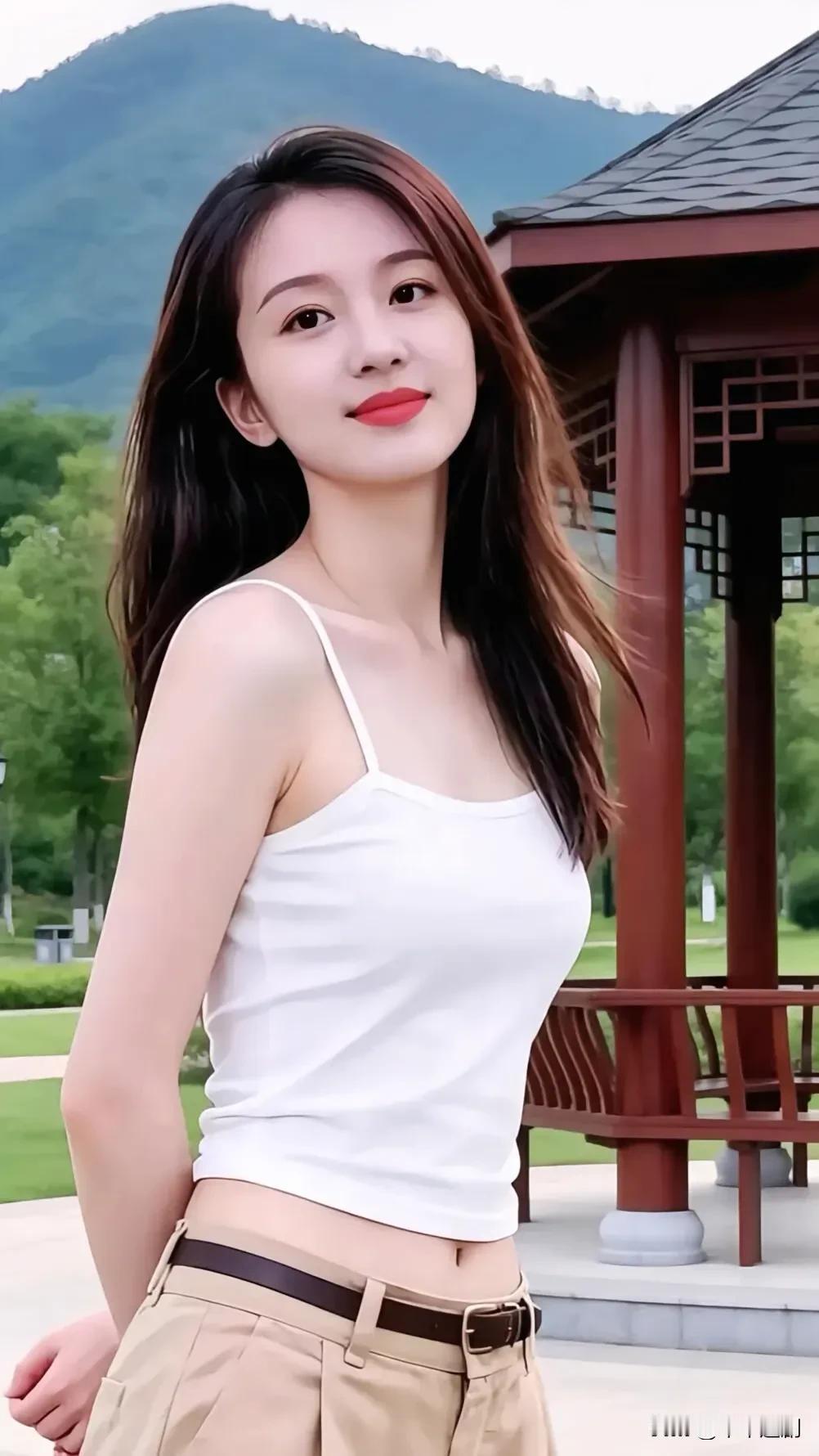  于凉亭静看远山连绵，在绿意之间寻一份安然，日子清淡，自在欢喜。相册里风景照