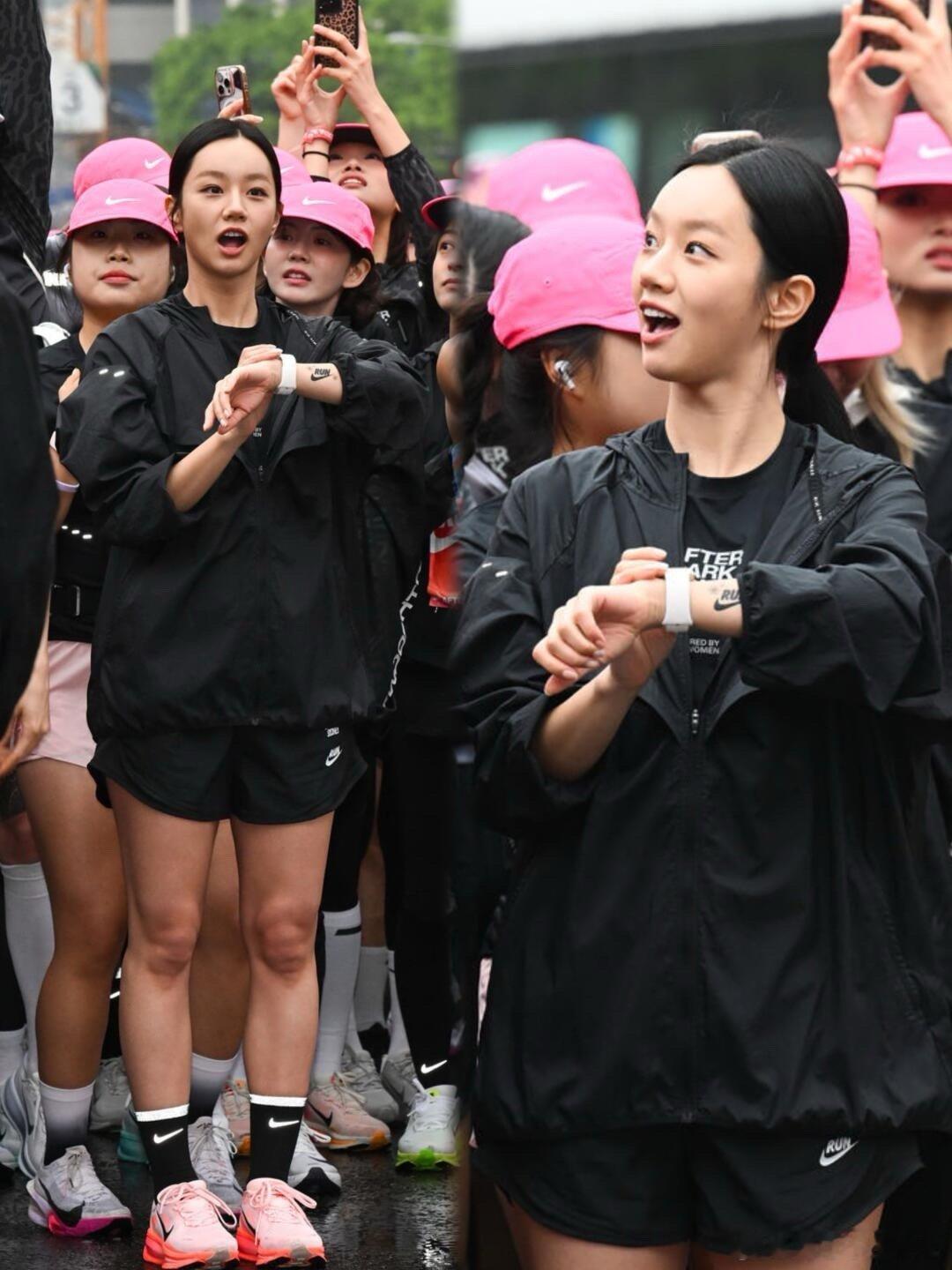 参加“夜间首尔10公里跑步赛”活动的李惠利给人一种很健康的美感！​​​