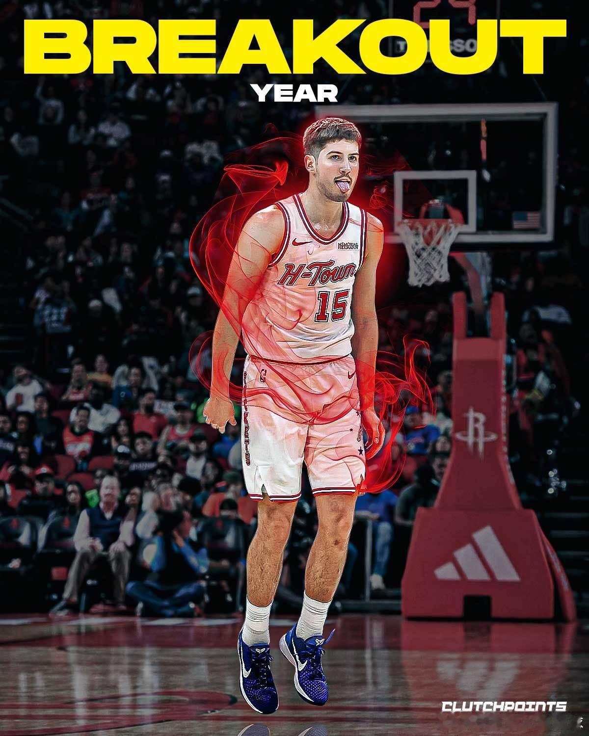 里德·谢泼德在个人第二个NBA赛季中取得了显著飞跃。上赛季（新秀年，2024-2