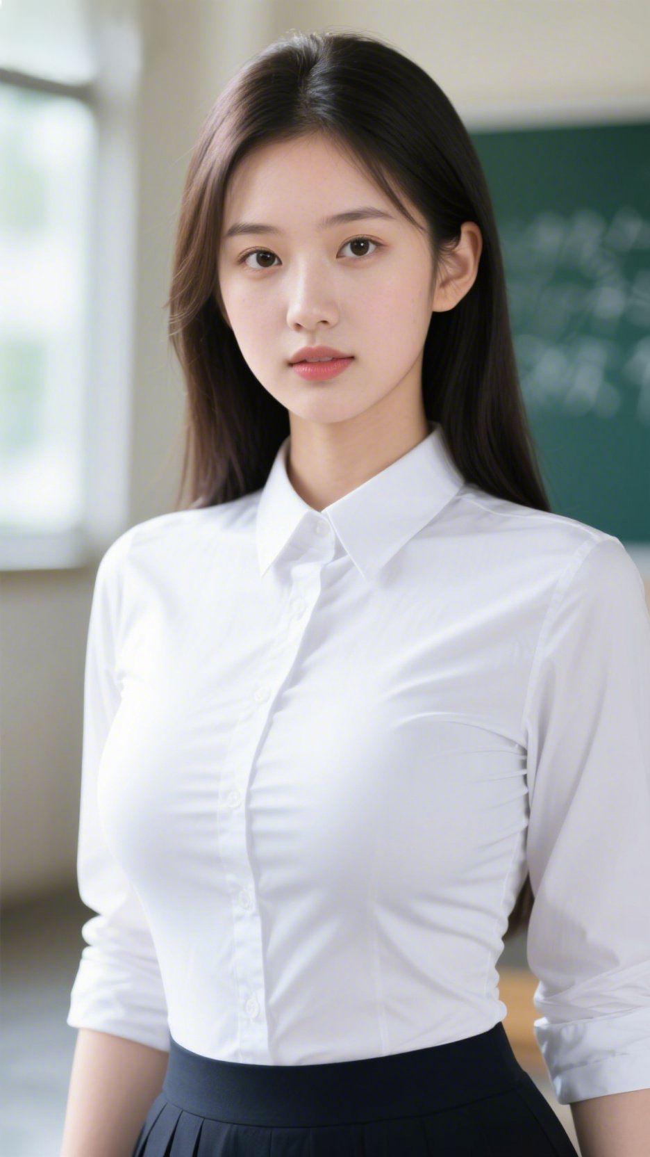 教室窗畔午后的光漫过教室窗沿，落在她垂顺的发梢上，像揉碎的云絮裹了层暖。白