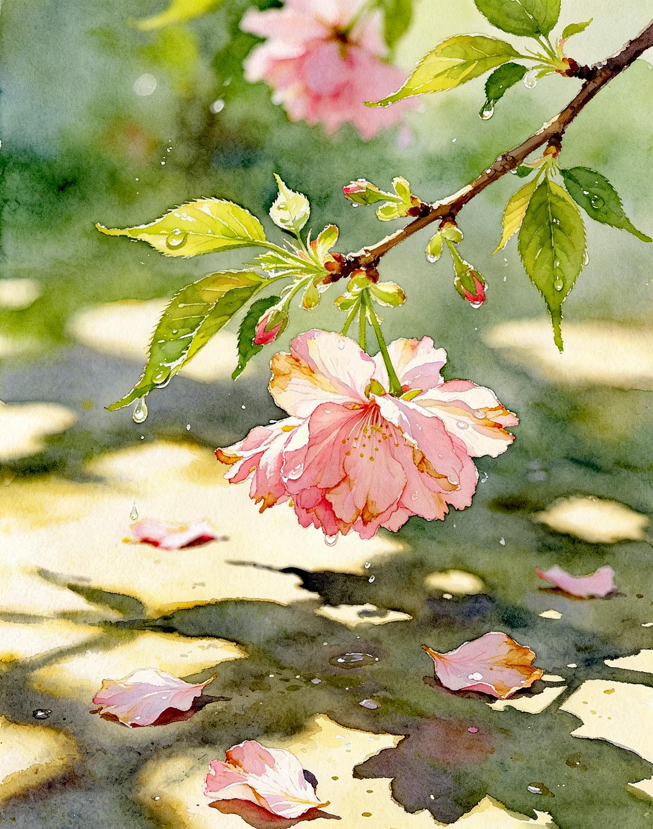 【原创作品】七律•春辞芳歇文/张和平繁英落尽敛芳华，风软晴和