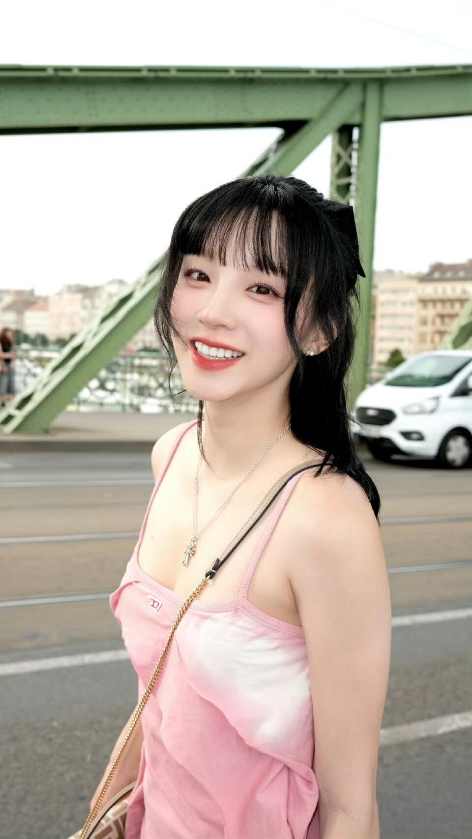 宋雨琦绿色铁架托着风的形状你把眼睛轻轻合上让多瑙河的光漫过粉裙的褶皱漫