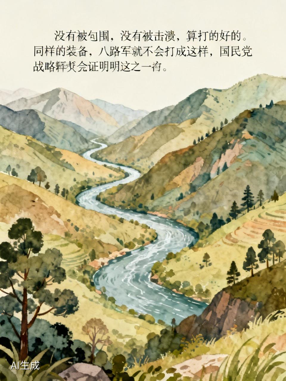 未被包围，也未被击溃，这就算打得不错了。若装备相同，八路军断不会打成这般模样，国