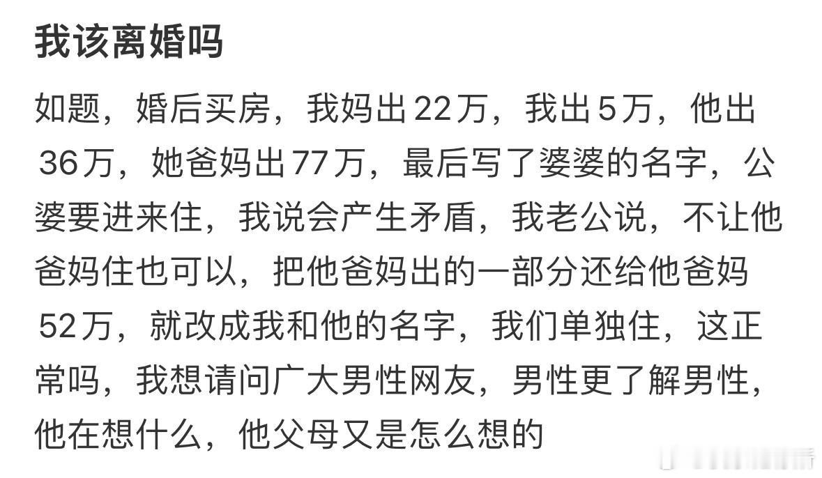 我该离婚吗❓​​​