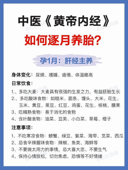传承千年中医逐月养胎法‼️更适合中国孕妈妈