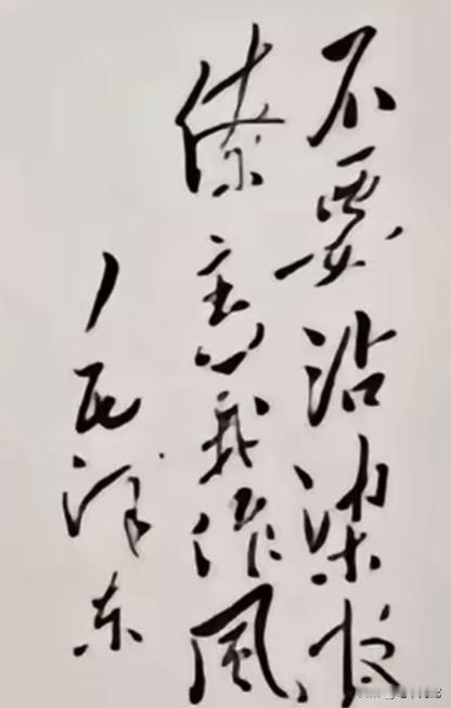 谁能看懂伟人题的这10个字，那一定是书法大师