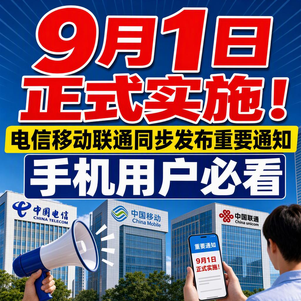 很多人以为手机卡不用，扔抽屉里就万事大吉。其实9月1日三大运营商同步升级服务规