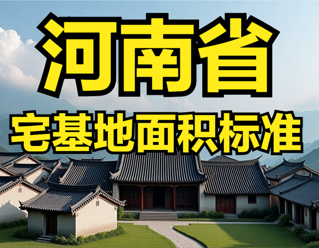 河南省农村宅基地面积、建筑面积、建筑高度层高、翻建扩建等标准