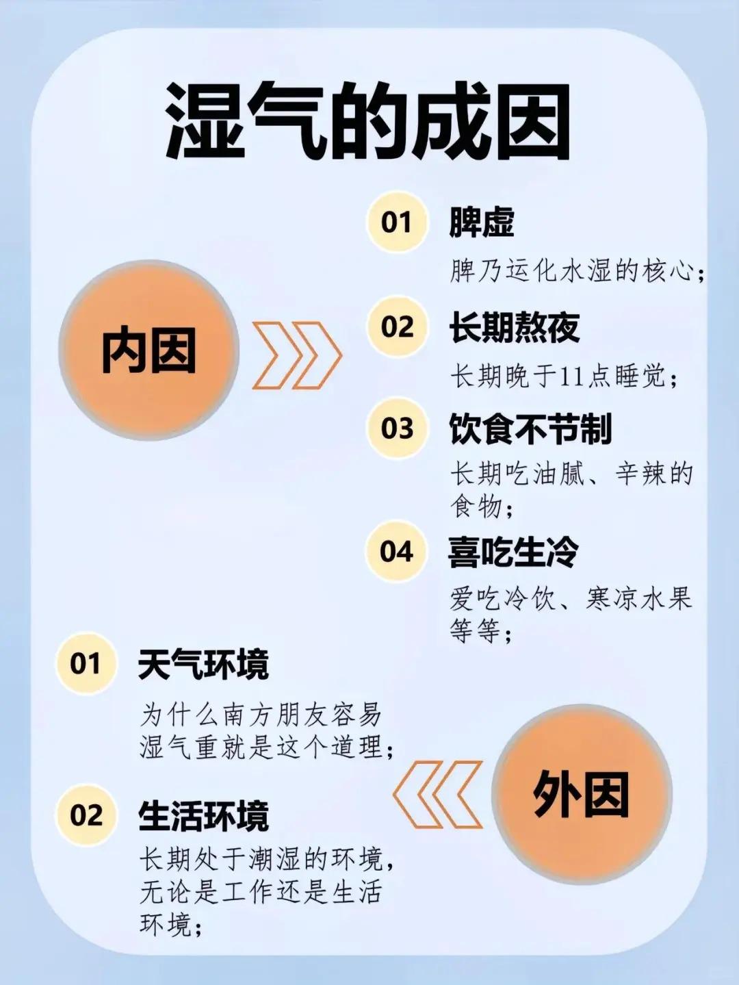 湿气的成因及表现