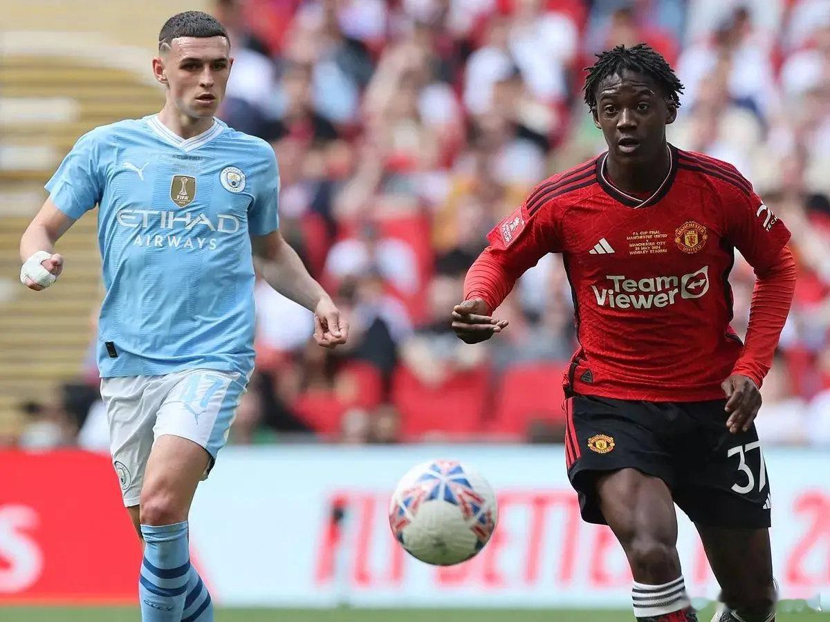 福登与梅诺同龄时期英超出场时间对比18岁阶段：福登—335分钟；梅诺—1