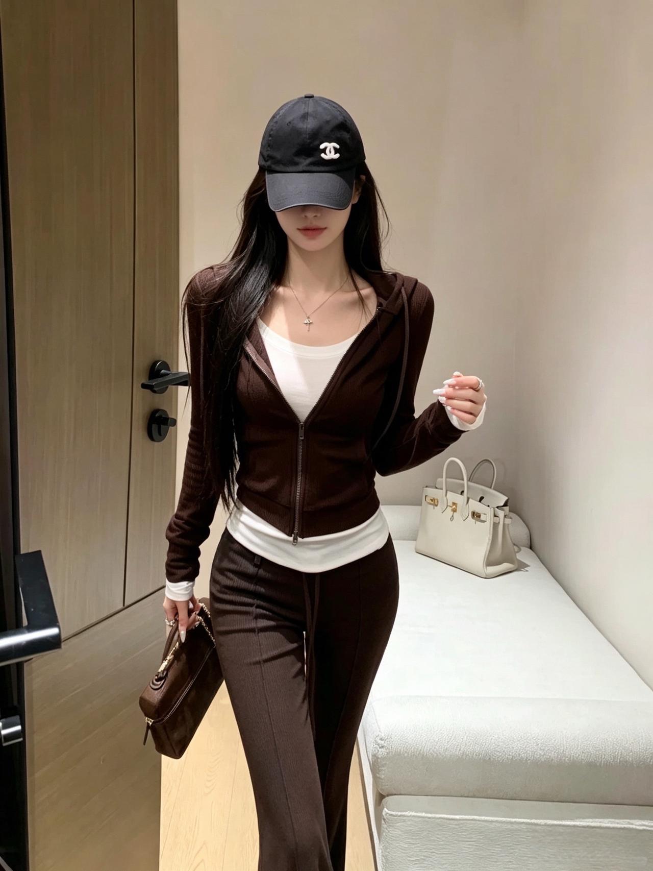 运动套装女慵懒风通勤穿搭参考慵懒随性风