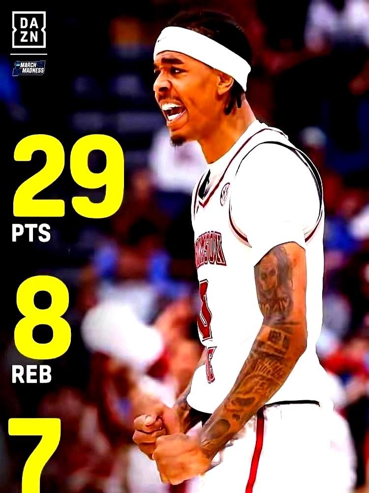 火箭队盯上“小亚历山大”了？疯三首轮，阿拉巴马大学的拉巴隆·菲隆爆砍29分8