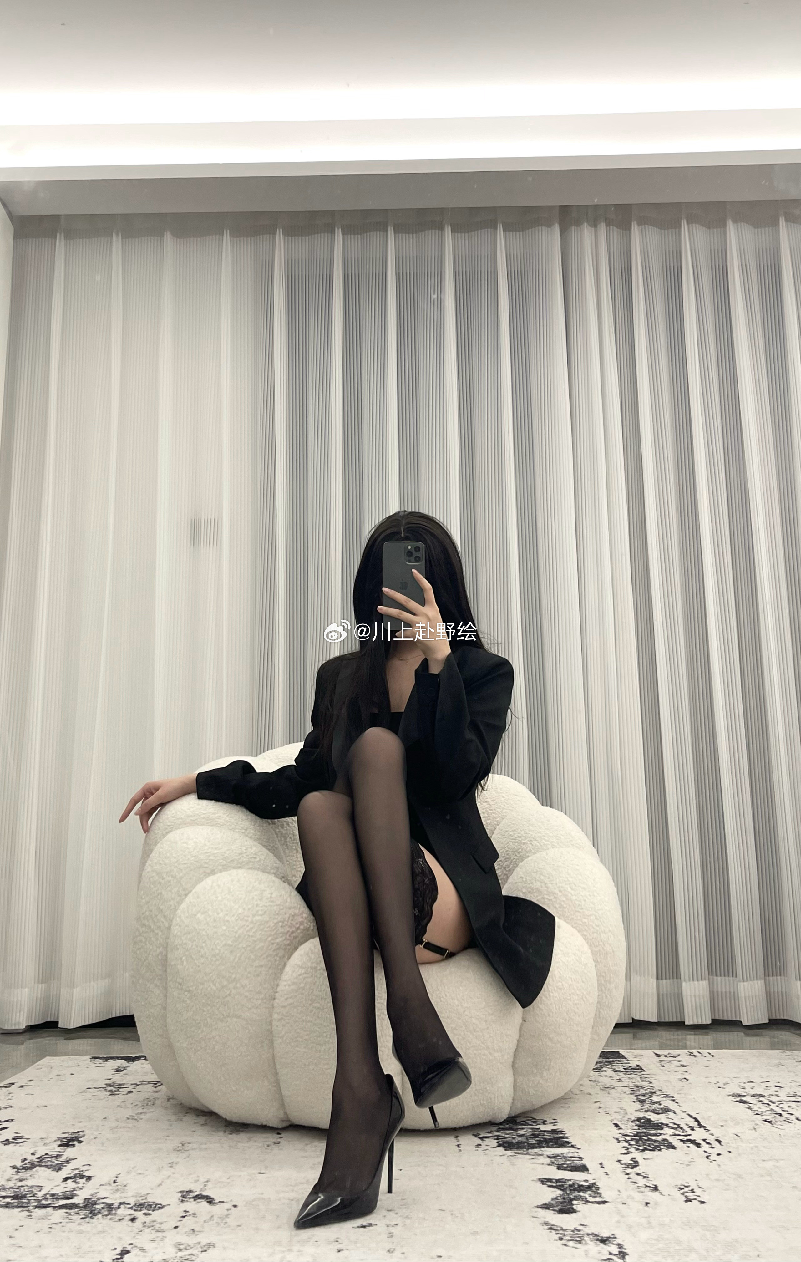 吊带外穿俺是最亮靓的崽hh「折腰」蕾丝拼接包臀裙吊带袜绫lingtouch绫吊带