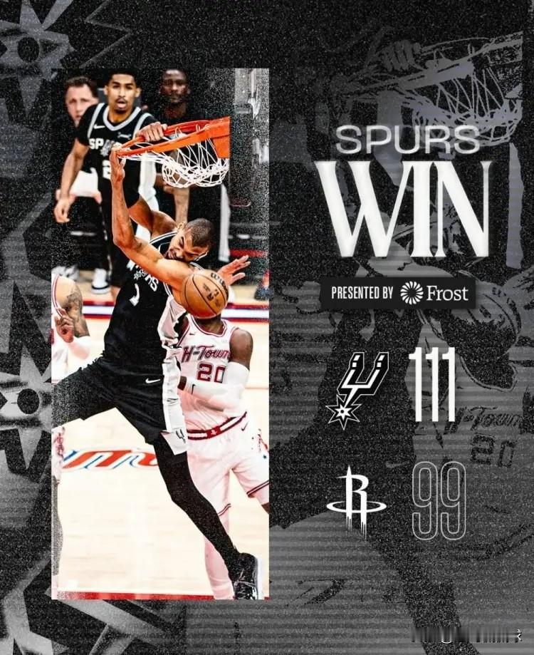 马刺官方真是太懂人情世故了！在今天马刺客场以111：99战胜火箭的赛后，马刺官方