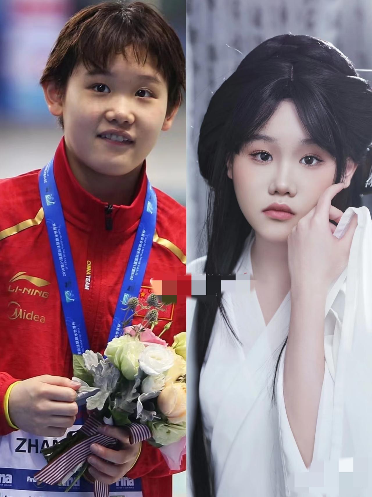 张家齐的面相真的越品越不一般！耳高过眉的特质本就少见，配上她甜妹长相，简