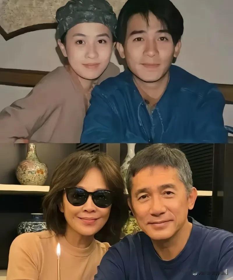 刘嘉玲与梁朝伟这对真的是令人羡慕的神仙眷侣，不论过程如何，能相伴走到最后双方都不