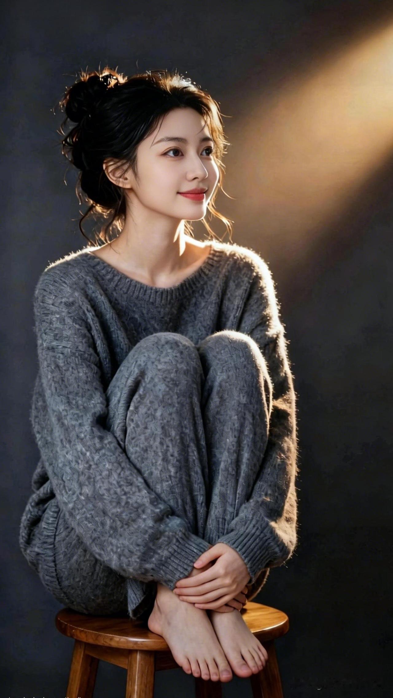 冬日暖阳下，温柔笑靥如花。什么样的身材是完美身材