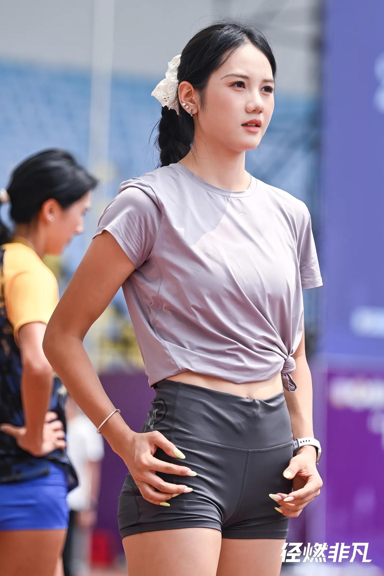 田径冠军赛小将张可依美女运动员