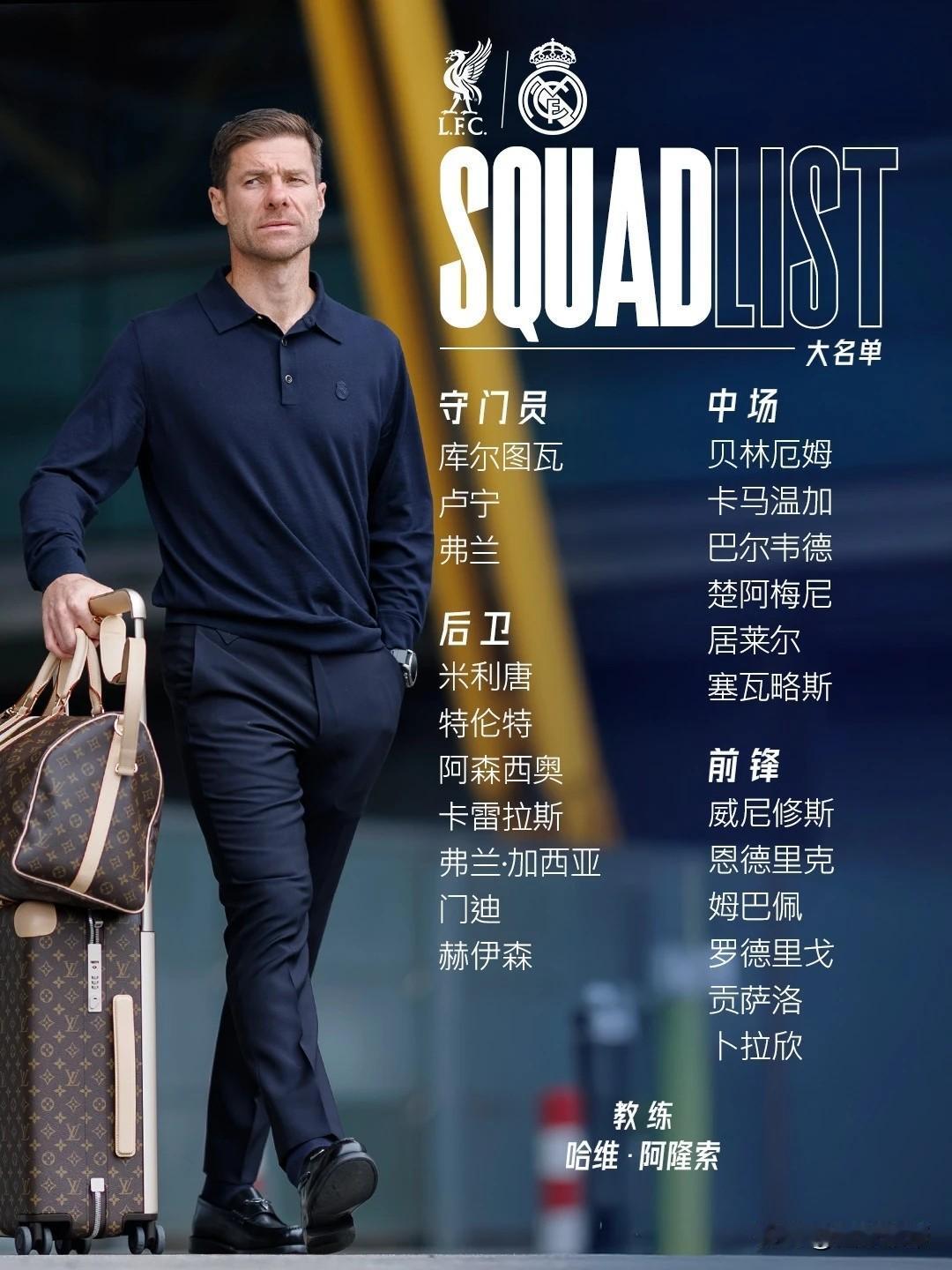 阿隆索手下留情，今晚让老东家利物浦少输几个球吧!今晚凌晨四点，皇马做客安菲尔