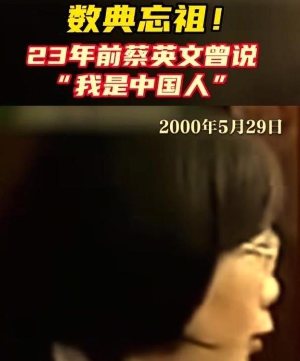 蔡英文罕见发声：“我是台湾人并没有错，我是中国人，因为我是念中国书长大的，受的是