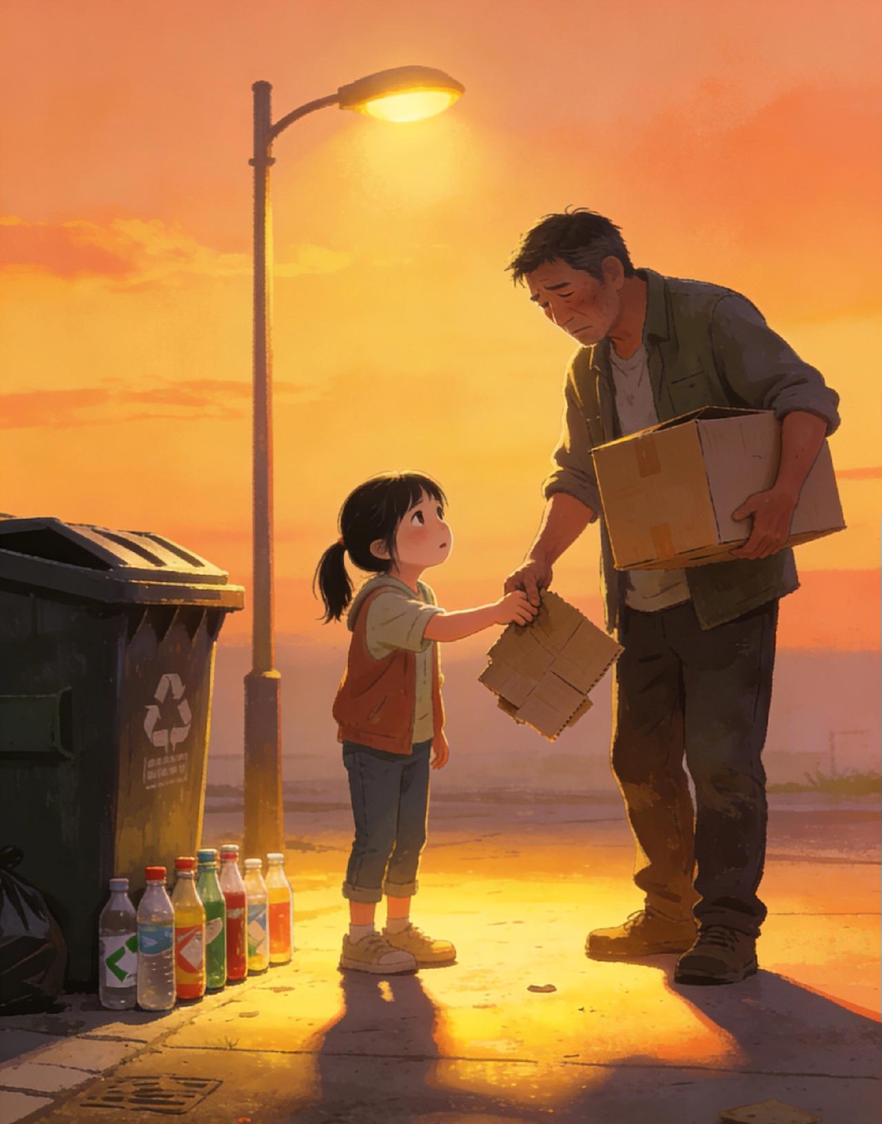 “这个女孩三观真正！”父亲退休拿着高额退休金，却还喜欢去街上捡纸壳，女孩气得受不