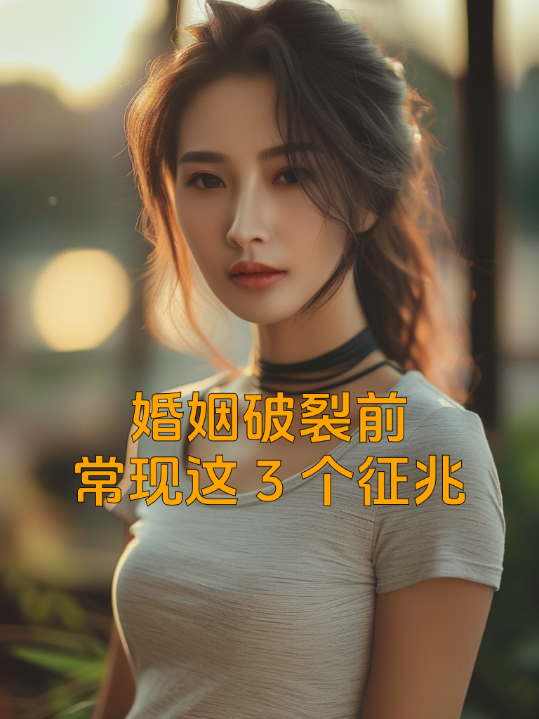 婚姻破裂前，常现这3个征兆
