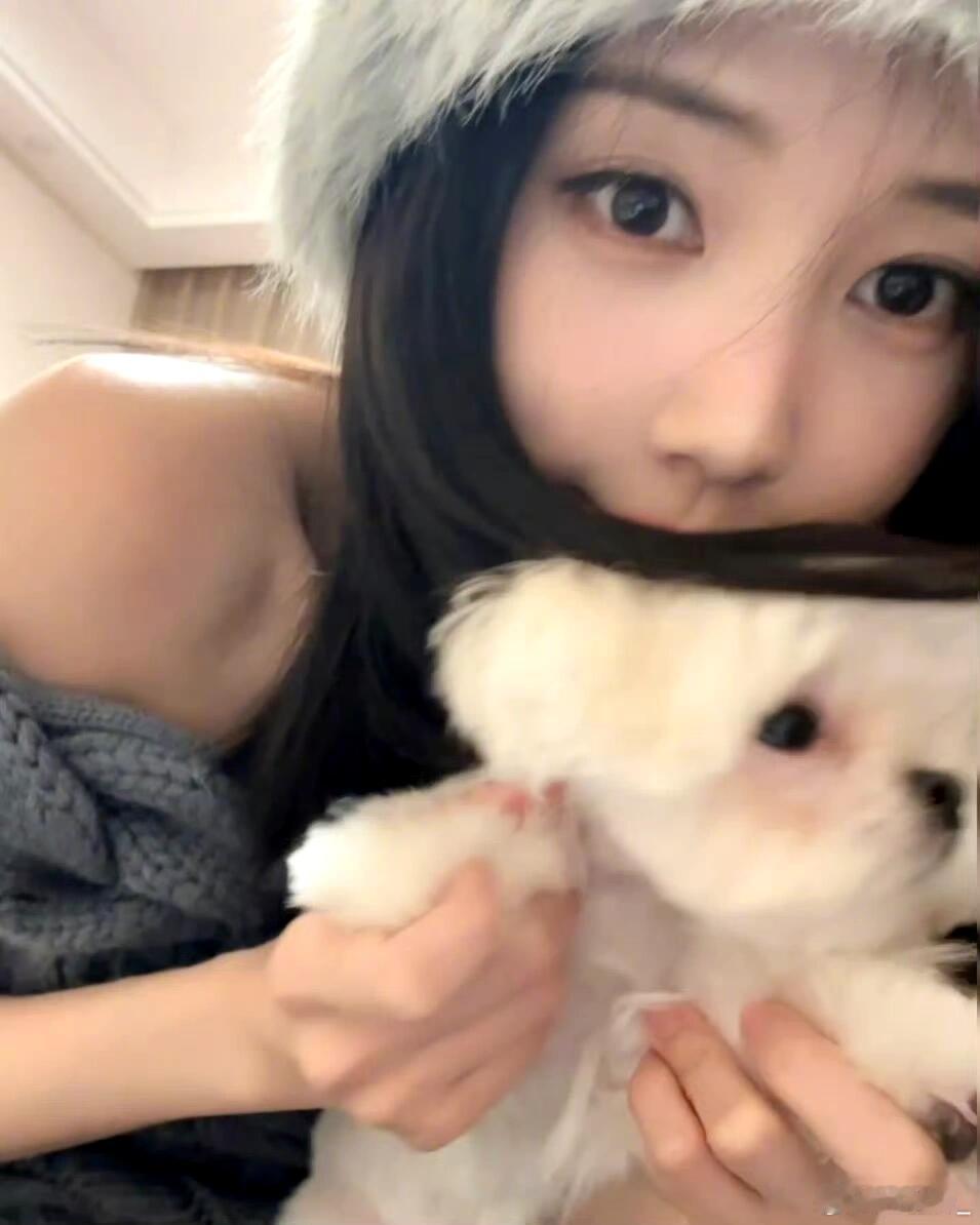 李一桐的狗出道拍戏了李一桐和宠物合影就特别的的有生活气息竟然也是出道拍戏去啦～李