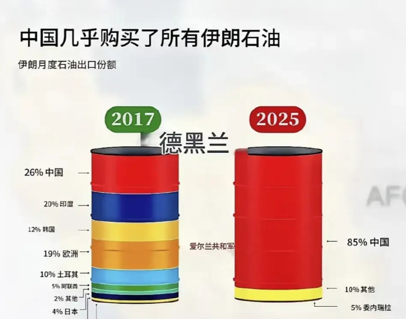 中国在战时购买伊朗石油，就是对伊朗最大的支持，比给他武器弹药的意义重大。战争期
