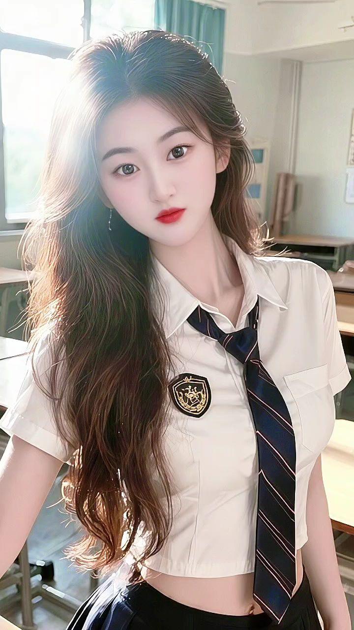 清纯甜美元气少女青春校园糟糕是心动的感觉我的校园风