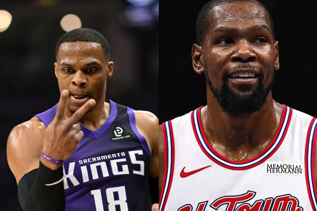 都打完今天的比赛，威斯布鲁克跟杜兰特的表现根本不在一个档次！1.杜兰特，37