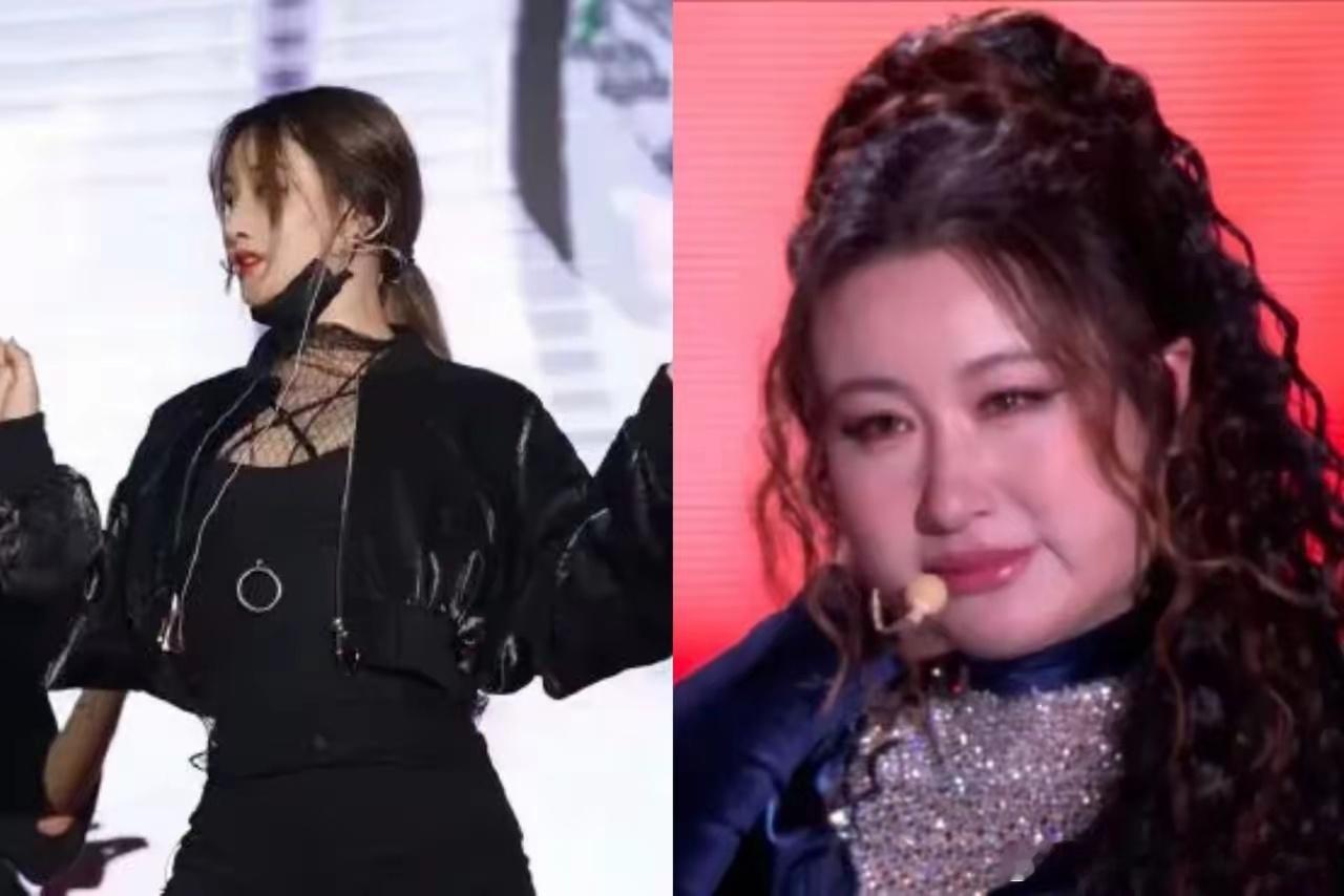 你绝对不敢想象，两张照片是同一个人。她就是在跨年晚会上，被李川求婚的锤娜丽莎。没