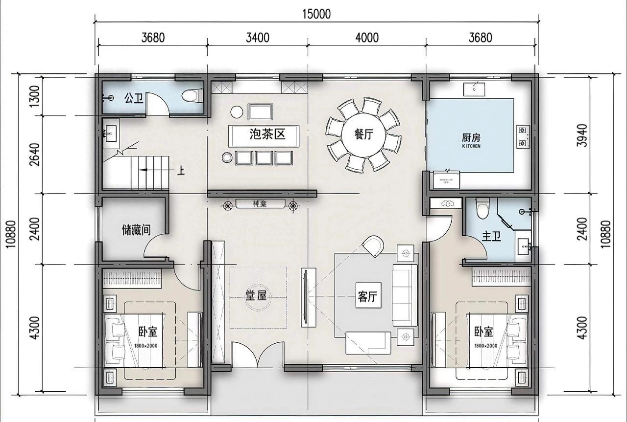 自建房户型图！