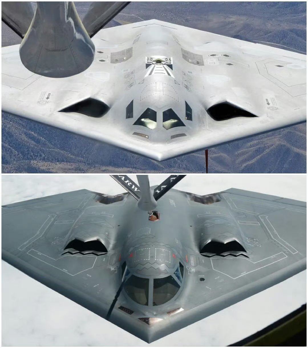 B-21的俯视图，与B-2相比，B-21这个角度真的好丑！烽火问鼎计划热点观点