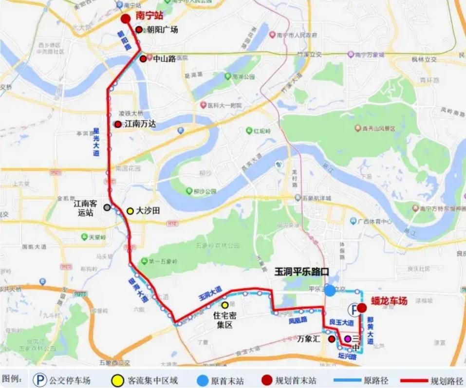 南宁公交大动作！12月1日起这3条线路大变样南宁市民请注意！12月1日起，南