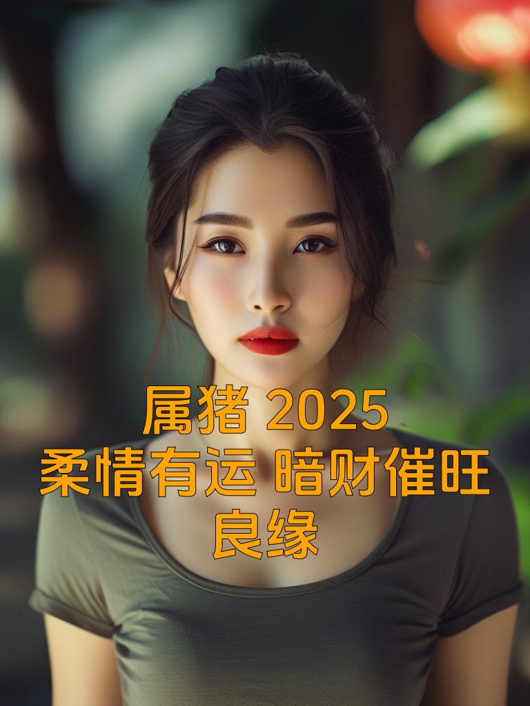 属猪2025：柔情有运，暗财催旺良缘