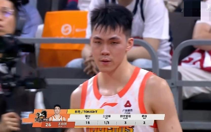 被当成外援！CBA广东大胜江苏，庞峥麟20分+4板+2助，享受当家球星级别待遇，