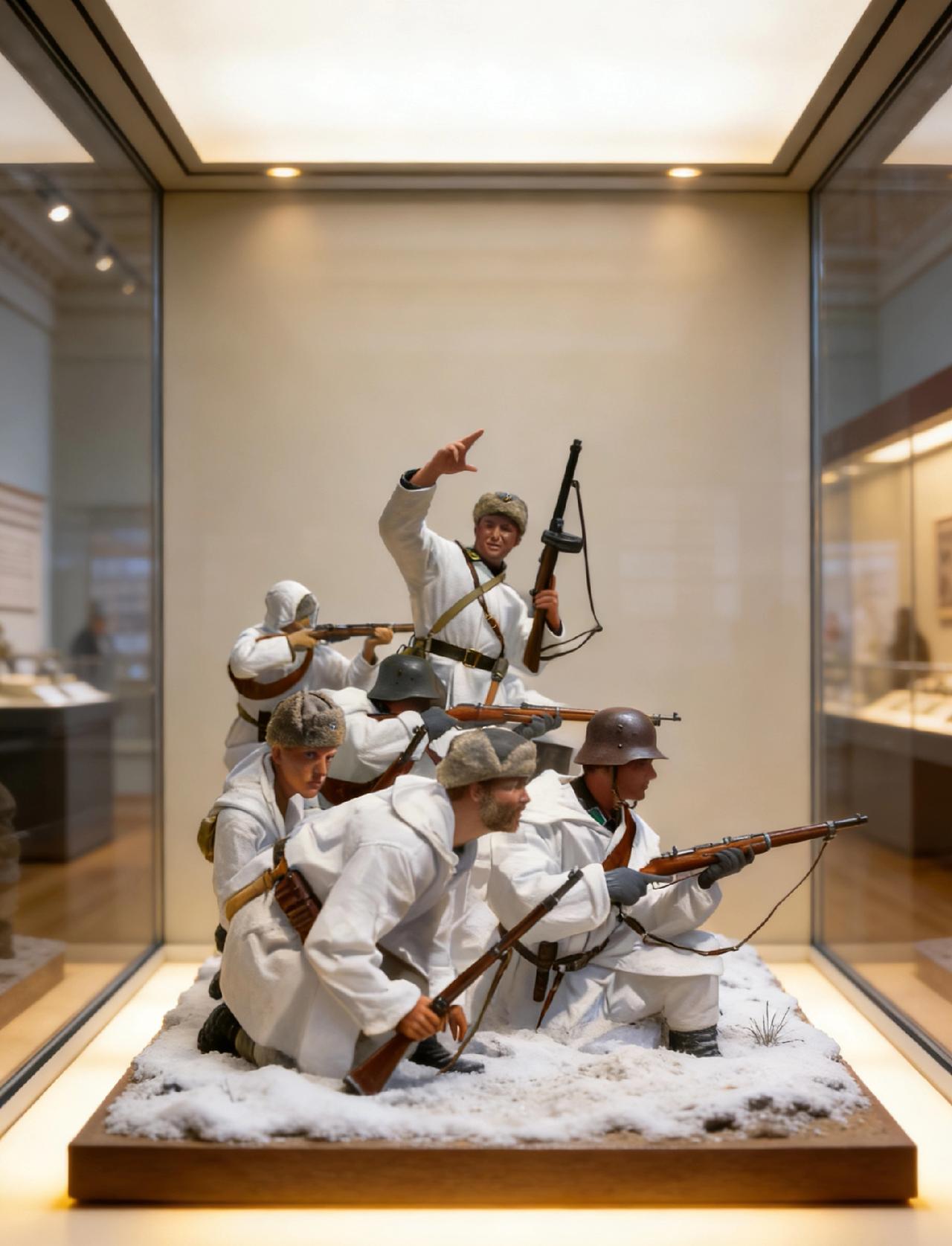 做了一组二战激烈战斗场景模型！喜欢的可以右键保存。作战沙盘模型二战军事模型