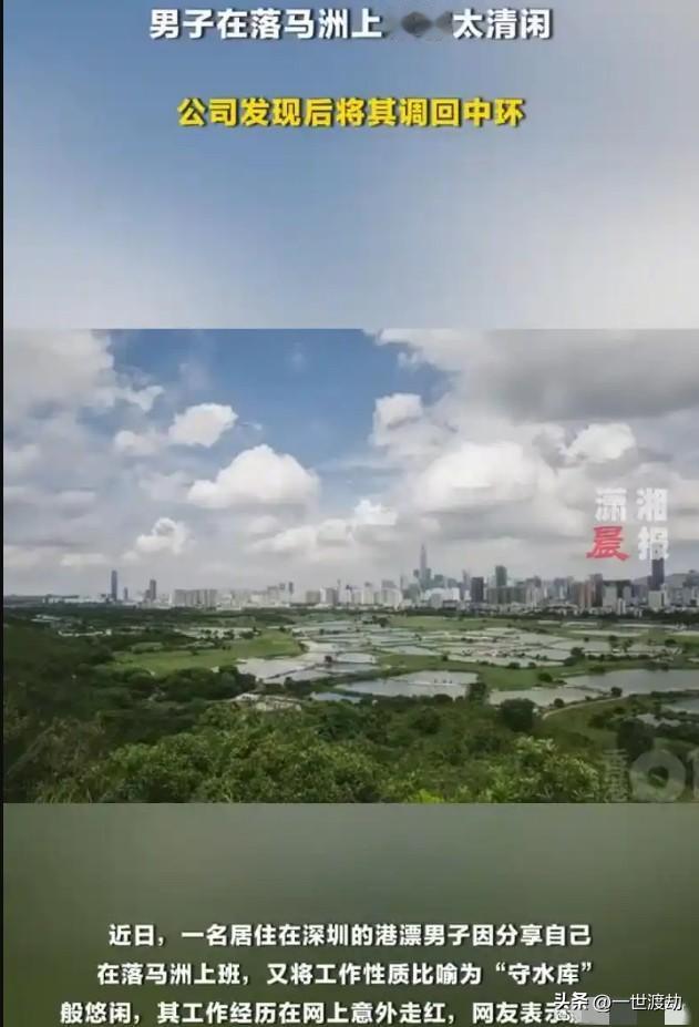 男子炫耀工作清闲，这算凡尔赛？结局太舒适。一位广东深圳男子，上班期间工作太少，