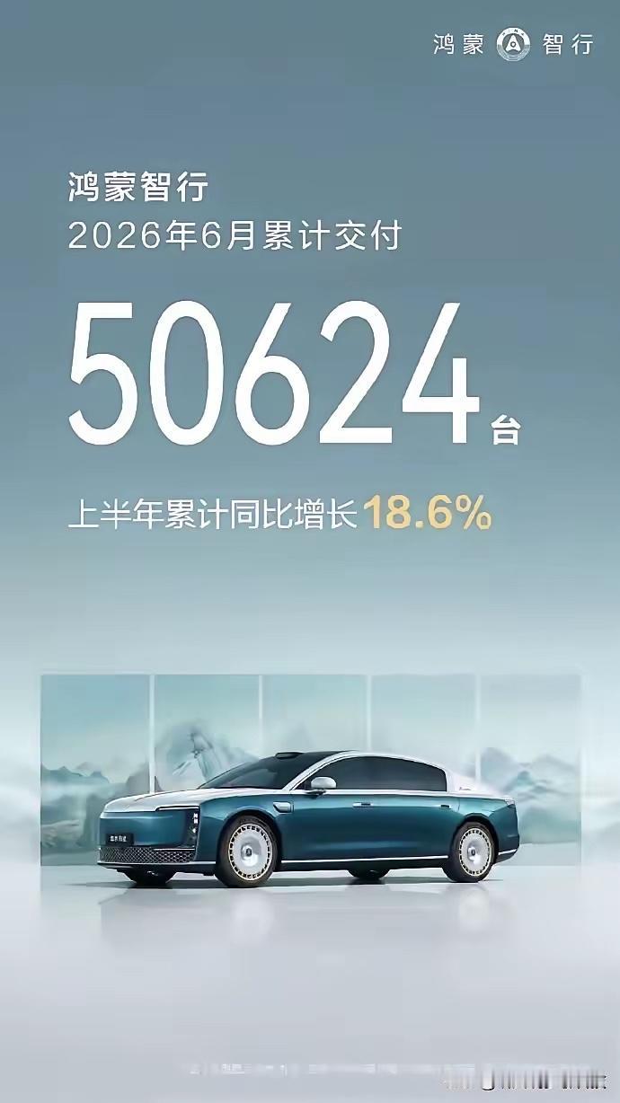 今年看来还是问界销量最好总体的鸿蒙卖了50624辆，然后问界卖了30199，可