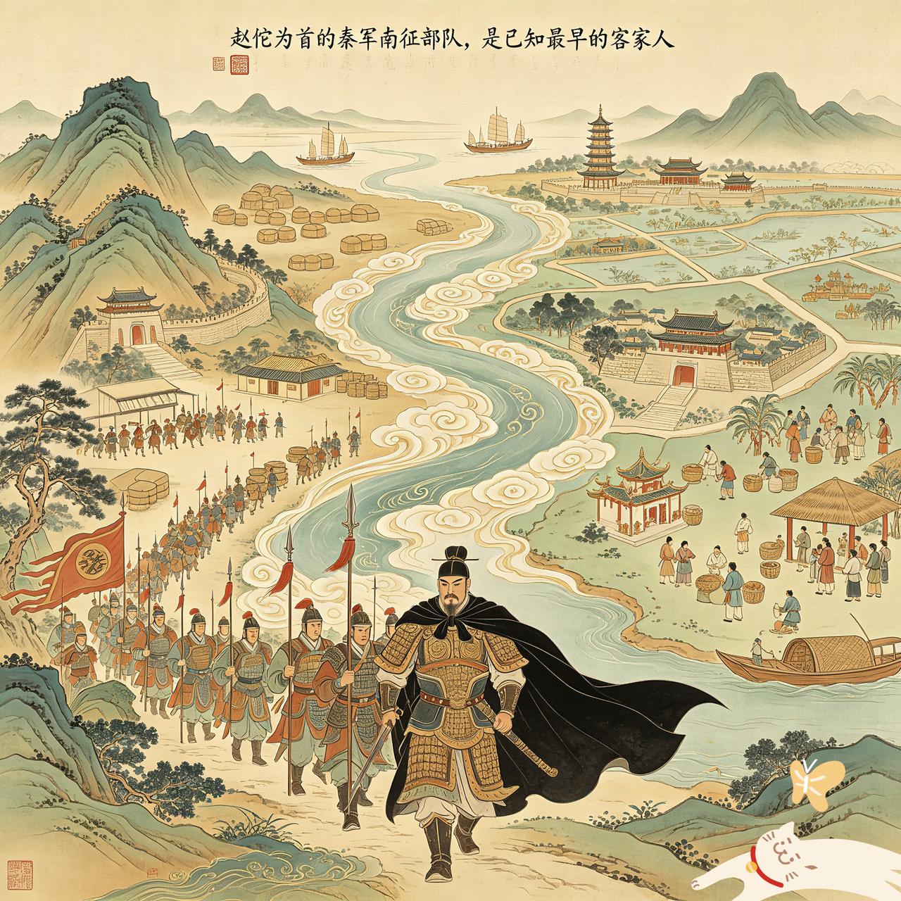 相对于珠三角的百越原住民而言，赵佗秦军，这些客家先民(外来客)，既是可恶外来入侵