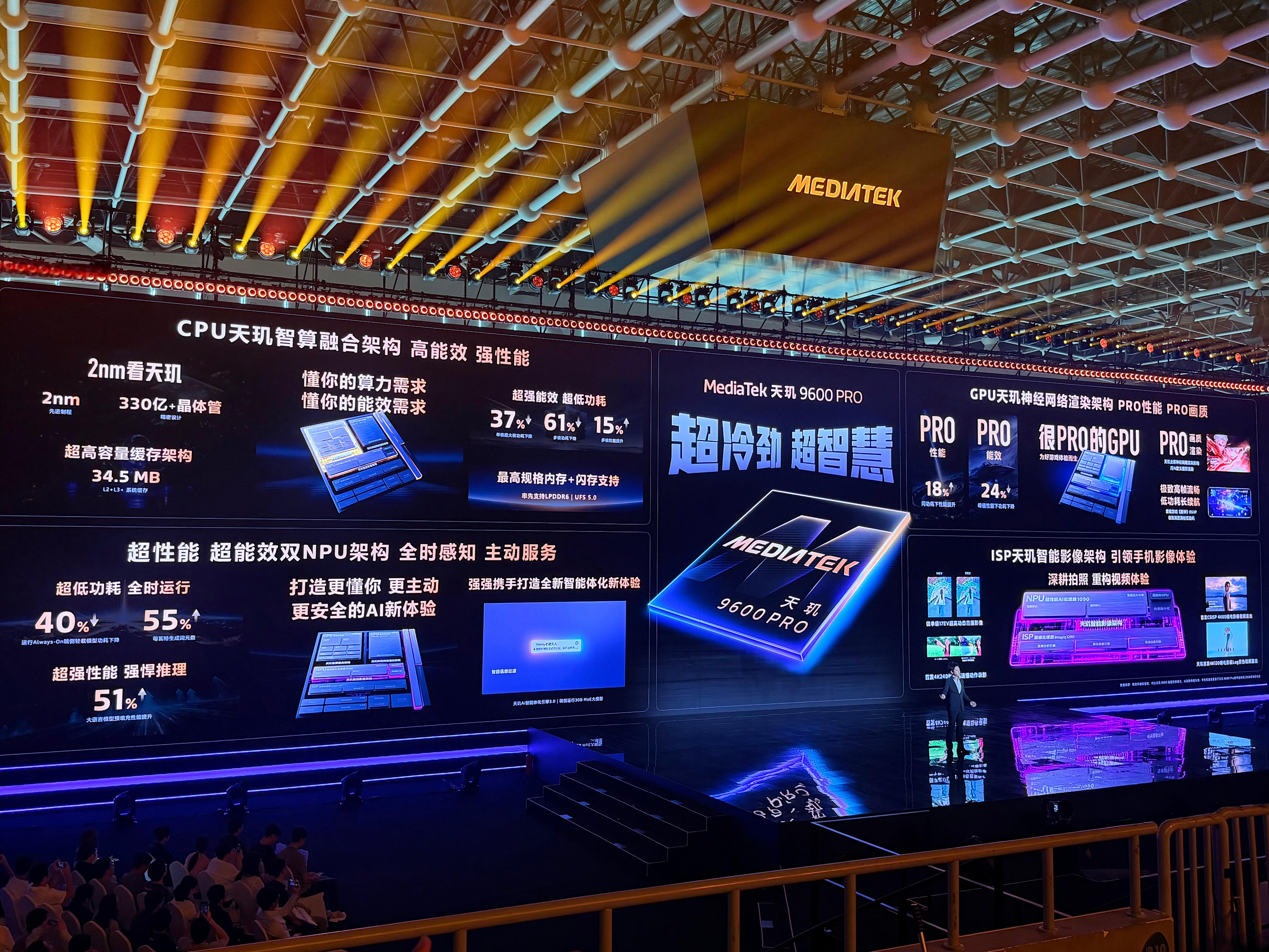 刚在现场听完天玑9600Pro发布会，我最大的感受是，天玑9600Pro属于那种从底层到体验都换了一
