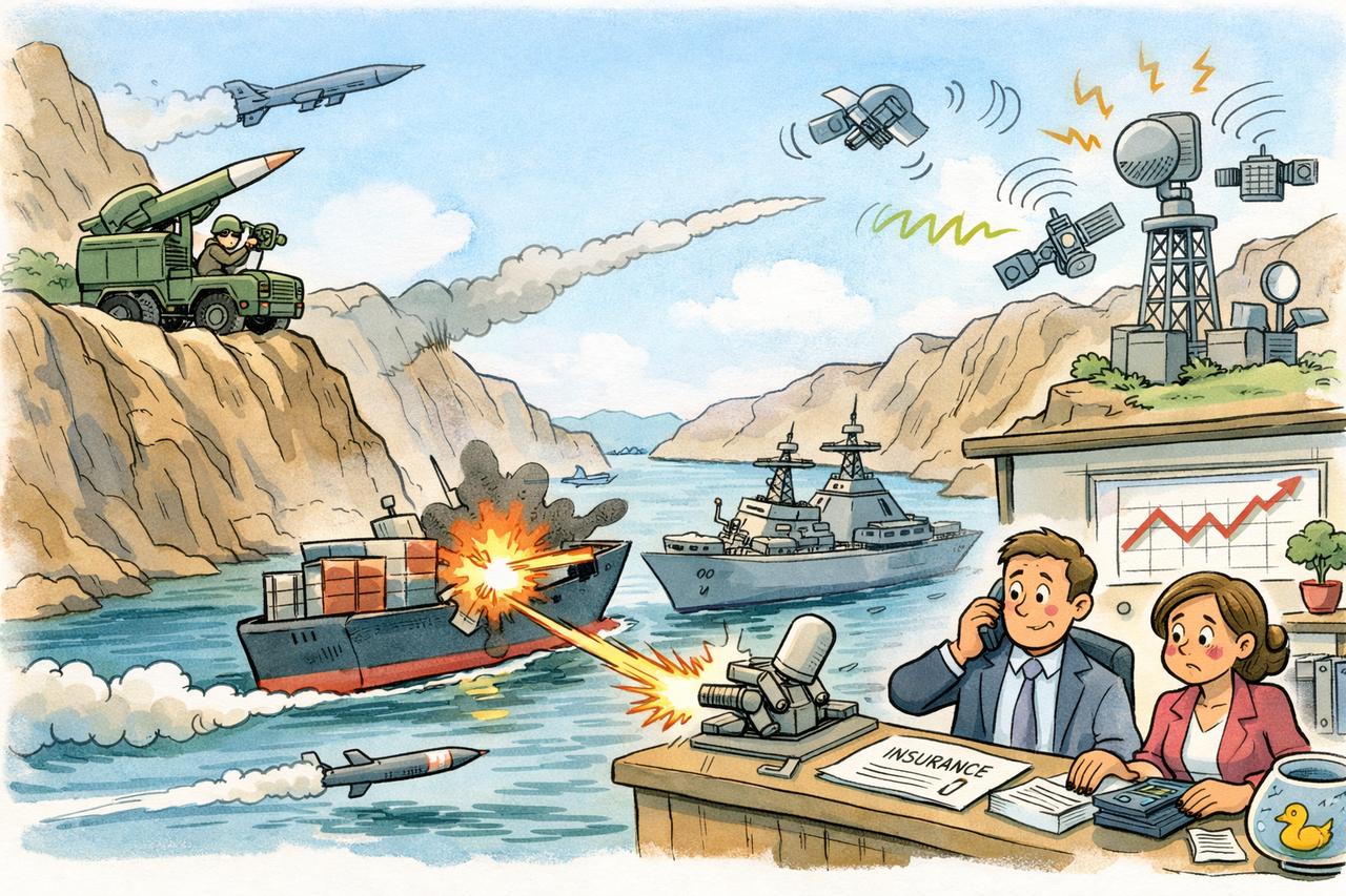 很多人问：为什么美国海军没有立即派舰队去为通过霍尔木兹海峡的商船护航？直觉上看