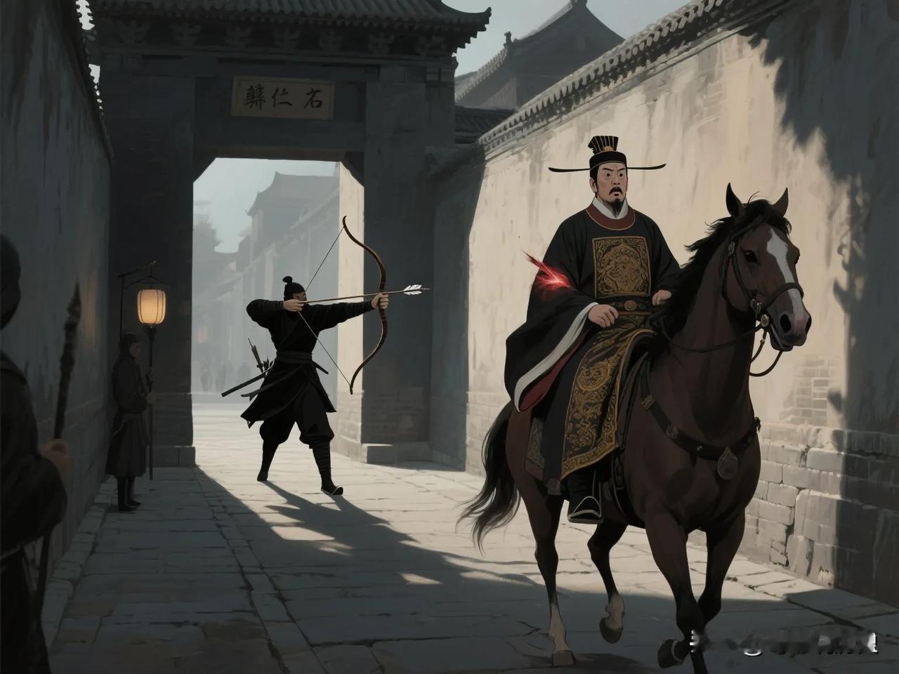 唐文宗开成三年，宰相李石策马穿过亲仁坊郭子仪家时觉得诡异，本该出现的更夫与巡卒消