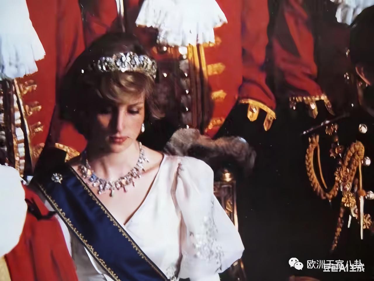 看到这张照片中的王妃真的好心疼，就算穿着华丽的衣服，也没能弥补她心中的痛苦。她赢