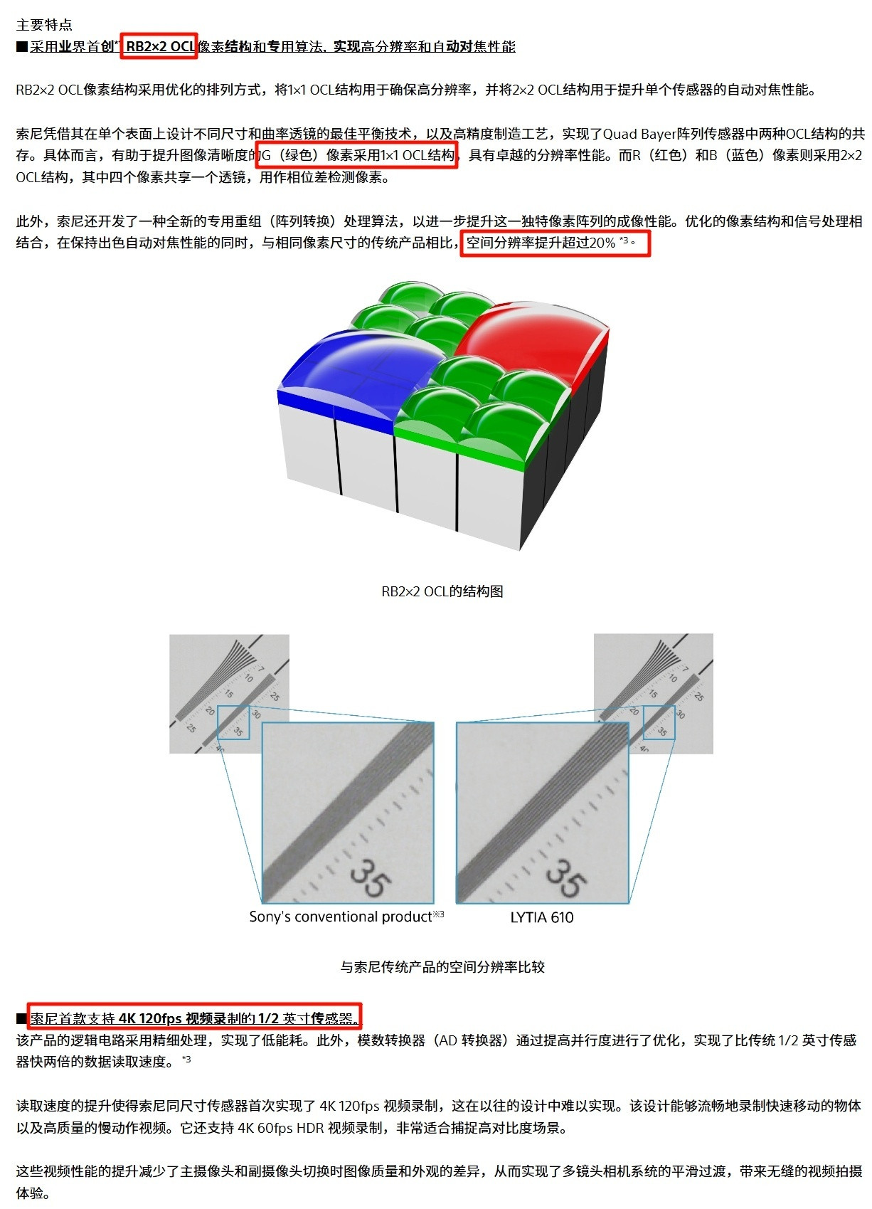 6400万像素的索尼LYTIA610（人称现代强化版OV64B）由X500P