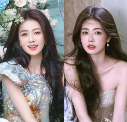 仔细看白鹿的长相，越发觉得奇怪，不是因为她是开扇型双眼皮，而是因为她这张脸可