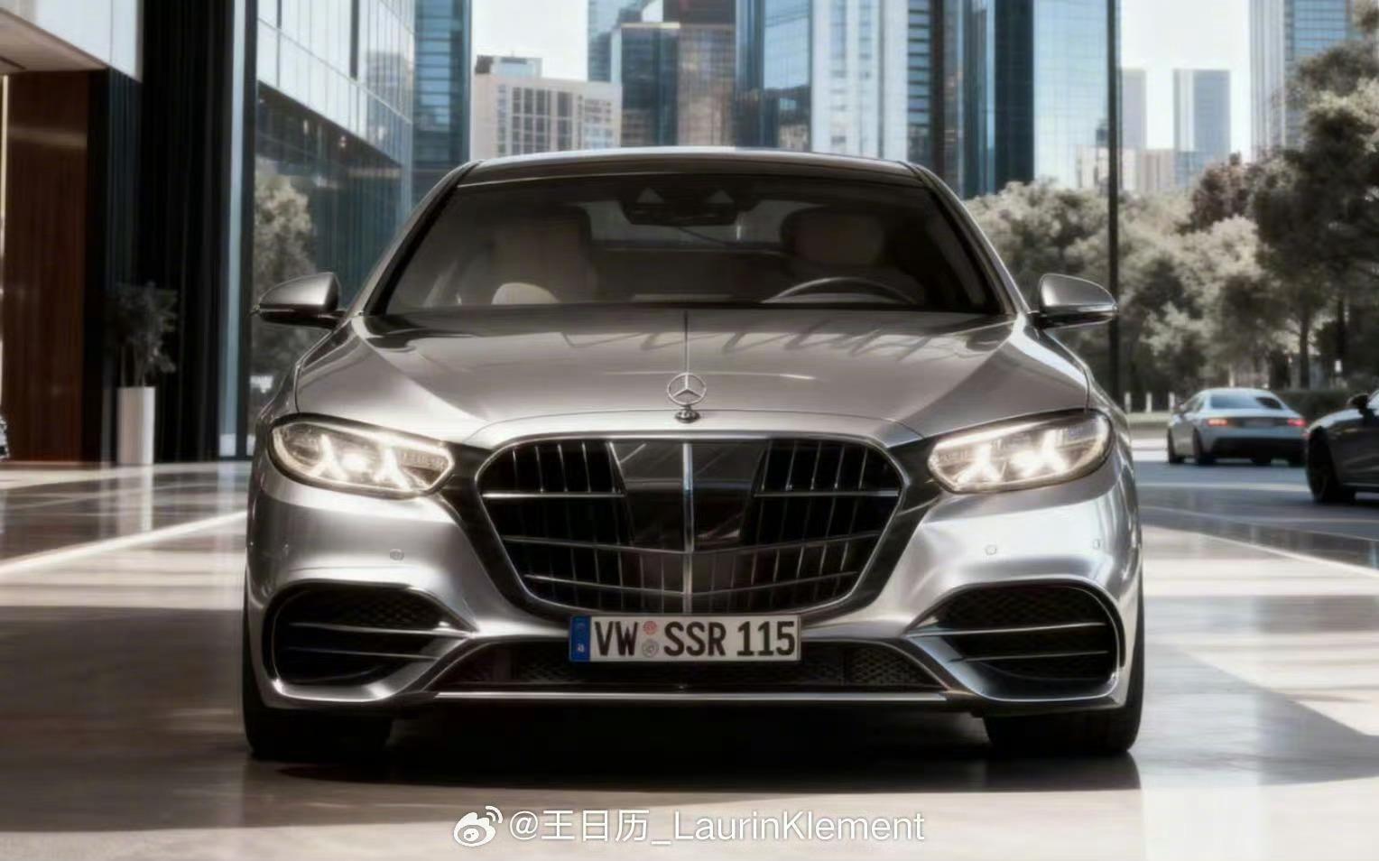 全新奔驰S前脸长这样？这审美？