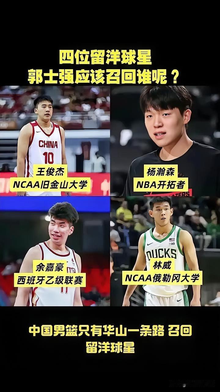 中国男篮现役四位留洋深造球星，郭士强此时不用更待何时！1、王俊杰——大前