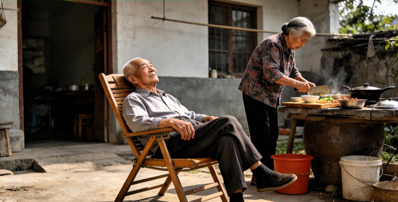 我开始怀疑养生了！我爷爷今年94岁，奶奶92岁。如今两人生活自理，没去任何一个